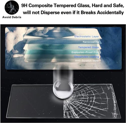 Ruiya 10.1" Tempered Glass Screen Protector for Audi Q5 (2021-2024), A4 & A5 (2020-2024), 9H Hardness, Anti-Glare, Anti-Bubble, 1 Pack - color: 2021-2024 Audi Q5 10.1-inch