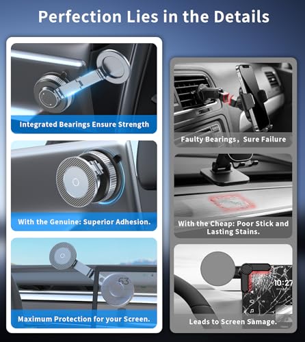 All-metal Magnetic Car Mount for Tesla,Strong Magnet &Foldable Phone Holder - size: 001