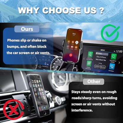 Car Phone Holder Fit for 2021-2025 Nissan Rogue / 2019-2025 Altima / 2020-2025 Sentra Accessories Phone Mount 8-inch Screen Fixed Clip, Cell Phone Automobile Cradles Hands-Free 360 Degree Rotation - size: 21-25 Rogue/19-25 Altima/20-25 Sentra