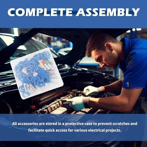 2026 Upgrade 47PCS Automotive Electrical Connector Removal Tool,Professional Depinning Tool Kit Automotive,Universal Automotives Terminal Removal Tools Kit as Car Gadgets/Household