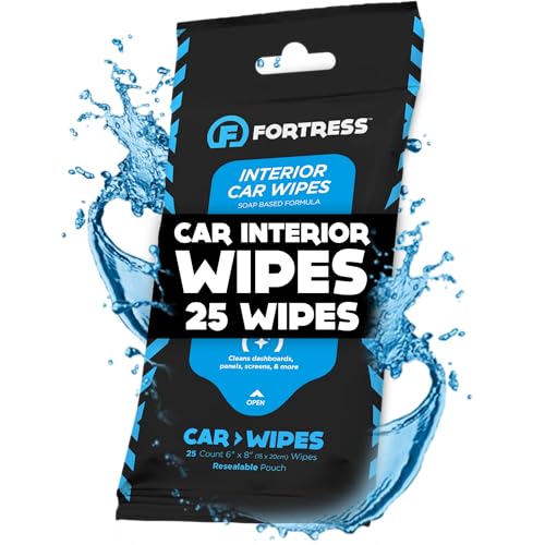 Fortress Car Interior Cleaner Wipes (25 ct.) Travel Size - style: No Microfiber Cloth