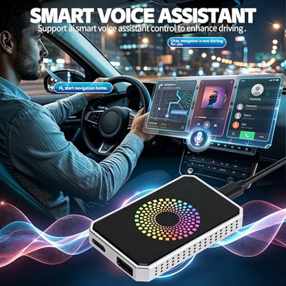 3-in-1 Wireless CarPlay & Android Auto Adapter Magic Video Box Stream for Netflix YouTube TikTok with USB Drive Plug Play for Wired CarPlay Android Auto Cars