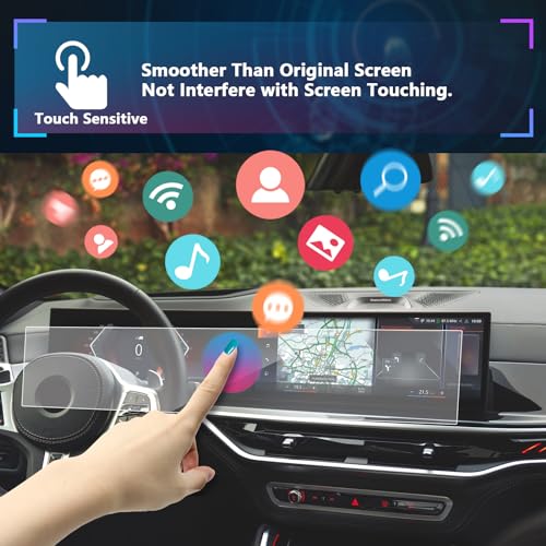 SXCY Fit for 2024 2025 2026 BMW X5/X6/X7 Screen Protector [14.9 In+12.3 In]