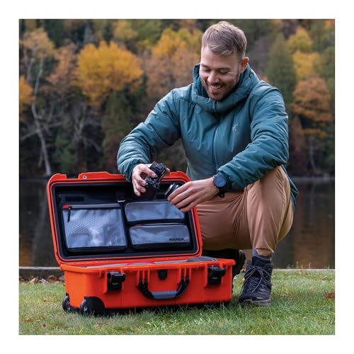 NANUK 935 Pro Photo Kit Camera Case, Waterproof Wheeled Hard Case, Carry-On - color: Red - Pro Photo Kit