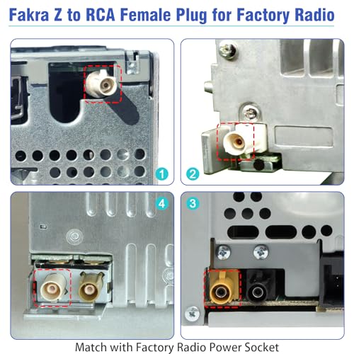 Radio Back Camera RCA Adapter Compatible with Mercedes Benz Volvo