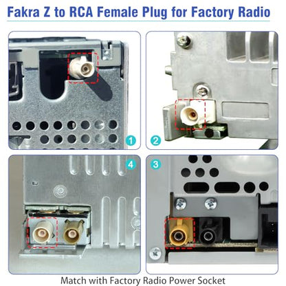 Radio Back Camera RCA Adapter Compatible with Mercedes Benz Volvo