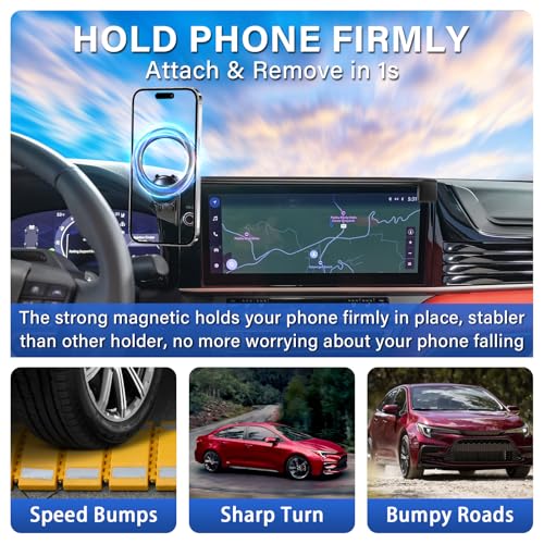 Magnetic Car Phone Holder for Toyota Camry XLE/XSE 2025-2026 Accessories - size: For Toyota 2025+ Camry 12.3-inch
