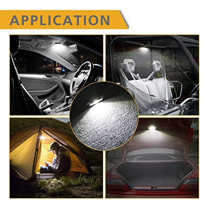 UTV LED Dome Light 12V with Switch, Rfroad Lighting Universal Roll Bar Mount LED White Lights Interior Dome Light for UTV ATV Polaris RZR Can Am Car Golf Cart - color: White