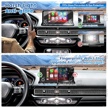 1PC Screen Protector Compatible with Honda Civic Sport LX EX 2022-2025 and CR-V 2023-2025 7-Inch Touchscreen, 11th Gen. Civic Accessories, 9H Anti-Glare Car Radio Tempered Glass Screen Cover - color: Honda Civic/CR-V 2023-2025 2026 CRV 7-Inch