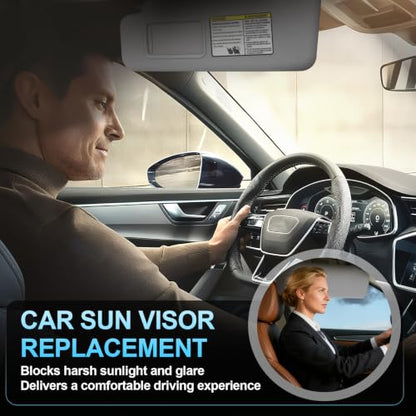 ItranMc Sun Visor Driver&Passenger Side for 2008-2013 Toyota Highlander - color: (Gray)Left & Right Side
