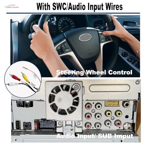 16Pin ISO Aftermarket Radio Harness Adapter for Subaru Forester 2008-2011 with Audio Input SWC, 16Pin Android Car Stereo Wiring Harness with Subwoofer Input for Forester
