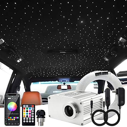 ATOKEE Starlight Headliner Kit Mixed 500pcs 9.8ft for Car Roof Use - size: 500pcs of (0.03+0.04+0.06in)*9.8ft