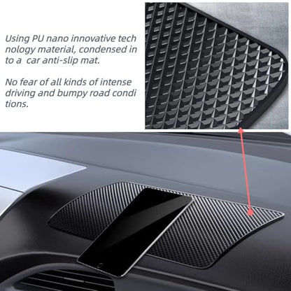 Car Dashboard Non Slip Mat,10.6"x 5.9" Universal Anti Slip Pad,Non-Slip Sticky Gripping Mat for Phones Sunglasses Radar Detector Electronic Devices and More Dashboard Accessories
