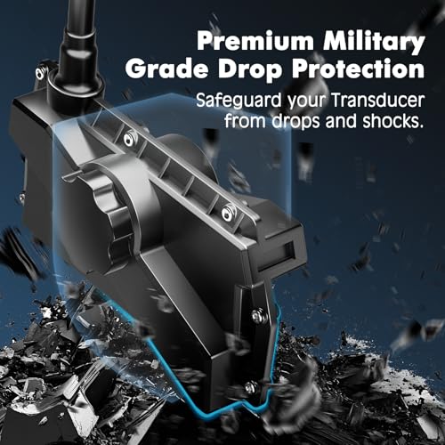 Travel Transducer Cover for Garmin Livescope LVS34 - Precision Molded from Premium ASA – No 3D Printing, No-Remove Design for Land/Water Protection Against Rocks, Weeds & Reefs