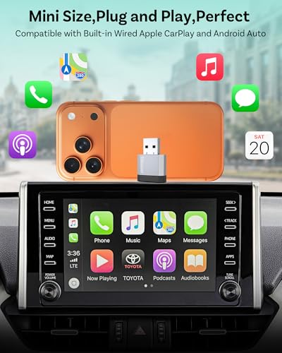 OTTOCAST Mini Nova Wireless CarPlay & Android Auto USB-C Adapter