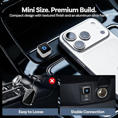 OTTOCAST Mini Cube Wireless CarPlay Adapter & Android Auto Adapter - color: Silver