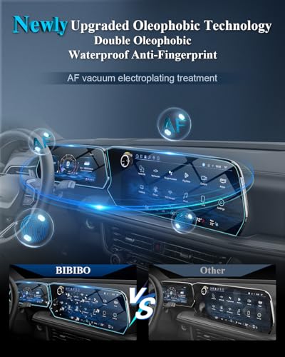 BIBIBO Upgraded 4Pcs 2025 Chevy Tahoe Screen Protector for 2025 2026 ChevyTahoe & 2025 2026 Suburban 17.7" Navigation &11" Dashboard Display Anti Glare& Scratch Ultra-Clear