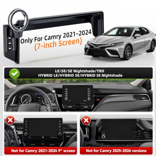 Magnetic Phone Holder for Toyota Camry 2021-2024 7-Inch Screen, for MagSafe - size: 7" Screen