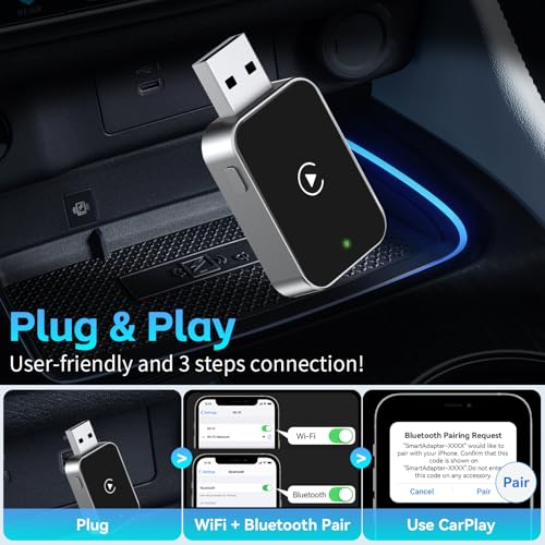 Wireless CarPlay Adapter for iPhone USB C/A
