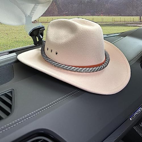 Hat Mounts, Cowboy Hat Mounts for Your Vehicle, Cowboy Hat Holder Rack for Truck SUV Car, Cowboy Hat Rack with Suction Cup, Cowboy Hat Hanger for Car and Home(Gray) - color: Gray