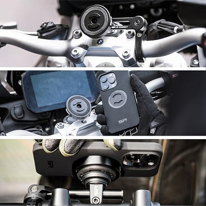 SP CONNECT Moto Bundle II with Anti Vibrations Module| SPC+ | Compatible with for iPhone 15 Pro| Motorcycle Phone Mount |Phone Mount for Motorcycle Handlebars | Cell Phone Holder - style: iPhone 15 Pro