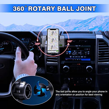 Karltys Car Phone Holder Mount for Ford F150 2021 2022-2025 2026, Dash Air Vent Cell Phone Holder Mount for 2025 F-150, Hands Free Phone Cradle Stand for All iPhone Android Smartphones - size: 21-23 F-150 Phone Holder