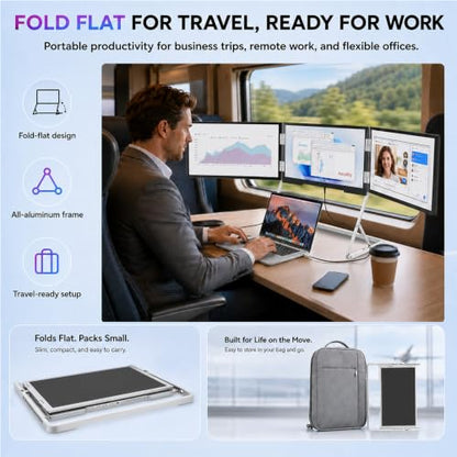 TriCreate Pro FHD 18.5" Premium Triple Portable Monitor Extender - size: T18