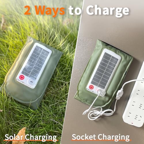 34 inch Inflatable Solar Camping Lantern – USB Rechargeable, IP66 - size: 86cm