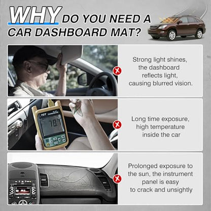 CARTIST Dash Cover for Lexus RX300 RX330 RX350 2004-2009 Dashboard Cover Mat for RX300 RX330 RX350 Accessories Non-Slip Pad Carpet Anti-Glare - color: 04-09 RX(Black)