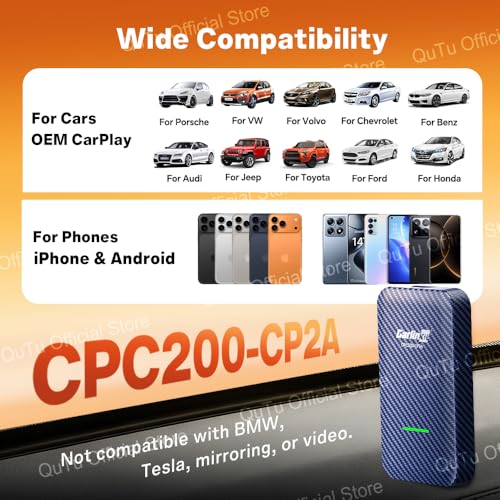 CarlinKit 4.0 Wireless CarPlay 2026 Apple Adapter 2-in-1 CPC200-CP2A