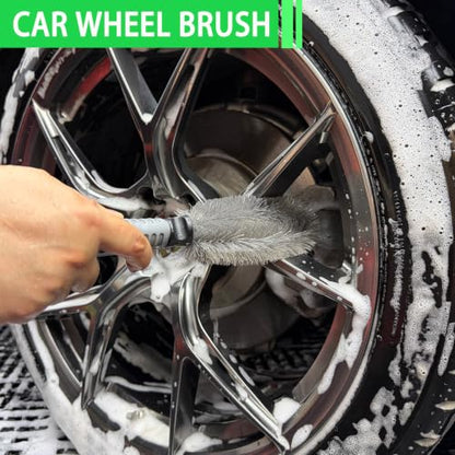 14Pcs Car Wash Kit, 62'' Car Wash Brush with Long Handle, Microfiber Scratch-Free Carwash Brush Mop Mitt Kit Car Car Washing Supplies Cleaning Kit for Cars RV SUV Truck Boat Green - color: Green-14pcs