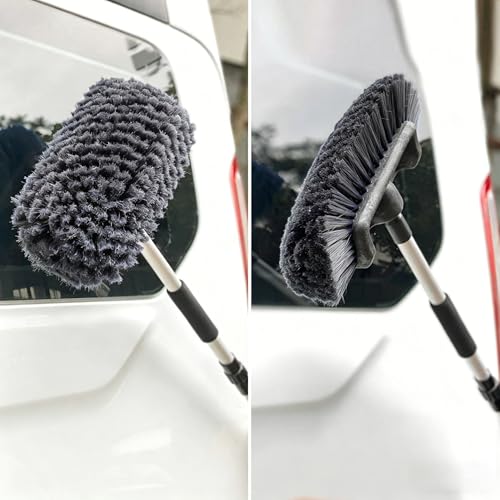 11.5" Ultra-Soft Bristles Car Wash Brush for Car Truck RV & Boat Exterior Cleaning,Dark Gray