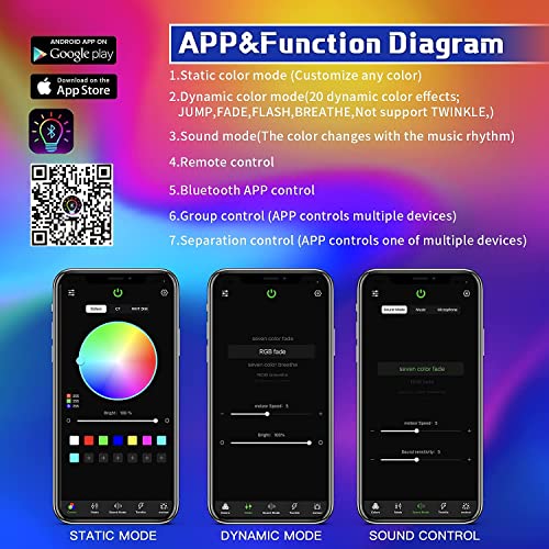 AMKI 16W Fiber Optic Lights,Starlight Headliner Light Kit APP/Remote Control Sound Activated Mode for Car&Home Decoration,Optical Fiber Cable Strands (0.75mm+1mm+1.5mm) 9.8ft/3m Long 430pcs - size: 430pcs*(0.03in+0.04in+0.06in)*9.8ft