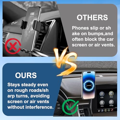 Car Phone Holder Compatible with Chevy Suburban Tahoe/GMC Yukon Accessories 10.2-inch Screen Fixed Clip, Magnet Cell Phone Mount Compatible with MagSafe 360° Rotation Phone Automobile Cradles - size: 21-24 Chevy Suburban / GMC Yukon