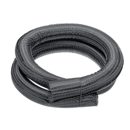 MECCANIXITY Split Sleeve Wire Loom 2" 5Ft Grey Self Wrapping Braided Sleeve UL94-V2 Fireproof PET Sleeving for Automotive, Home Cable Management - color: Grey, size: 2" x 5Ft