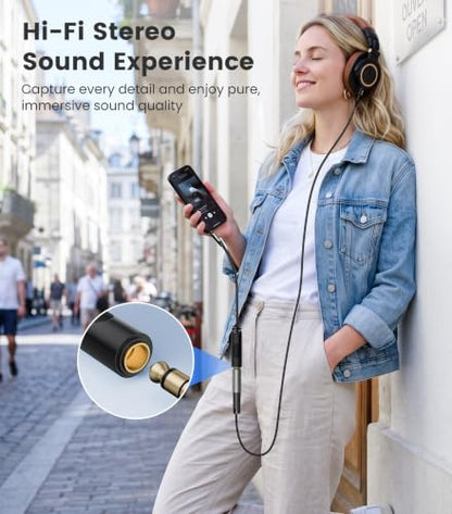 1/4 to 3.5mm Adapter, 3.5mm Male to 6.35mm Female Cable 1FT - style: 3.5mm TRS Stereo to 1/4" Female Cable Adapter