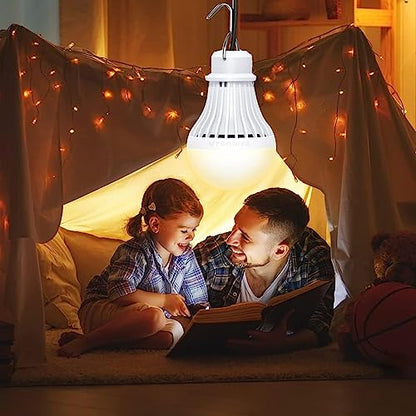 4 Pack USB Light Bulb, USB LED Camping Light Lantern, 8.2 ft Extra Length Cord Tent Light with USB Y-Cable, Portable LED Bulb for Garage Warehouse Car Truck Fishing Boat Room Emergency Light, Warm - style: Warmwhite-4pcs