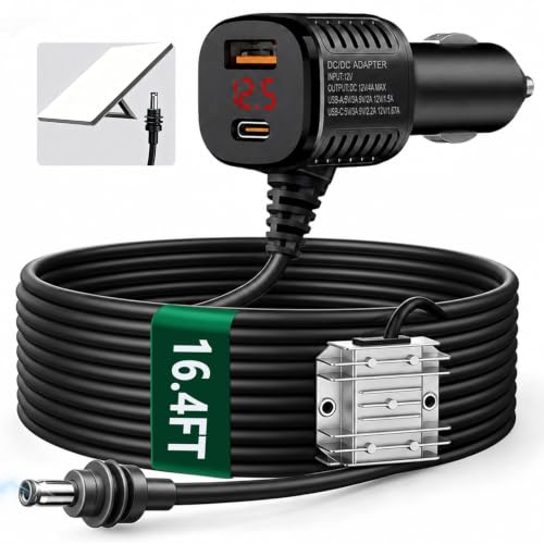 Starlink Mini Car Adapter,16.4FT3in1 Ultra Stable Starlink Mini Car Charger - color: 16.4FT/5M