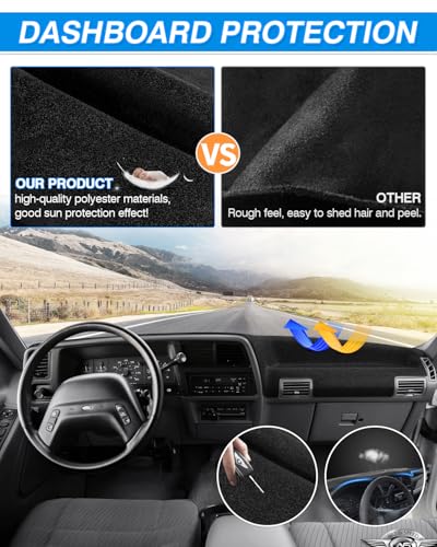 CARTIST Dash Cover for Ford Ranger 1989-1994,1991-94 Ford Explorer Dash Mat - size: Ford Ranger 1989-1994 etc.