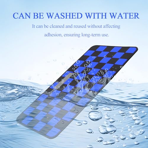 Wuyaoyao 2PCS Car Dashboard Anti Slip Mat, 12.2"×8.3" Non-Slip Dashboard Sticky Pad, PVC Car Dash Gripping Mat, Multifunctional Auto Grip Mat for Phones Sunglasses Keys Electronic Devices (Blue) - color: Blue