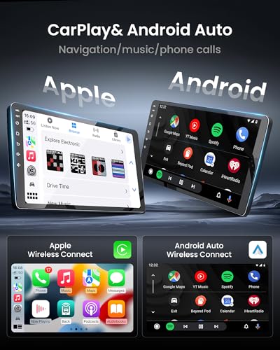 Car Radio for Jeep Compass Patriot 2010-2016: 10 Inch 1280 * 800 HD Touchscreen Stereo Support Carplay Android Auto Bluetooth5.0 GPS 5GWiFi SWC 1080P Backup Camera - size: 10 Inches-1