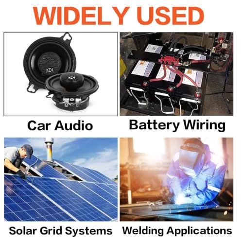 1/0 Gauge Battery Cable 40ft Red/Black CCA Power/Ground Wire W/Cable Cutter - color: Black/Red with Cable Cutter