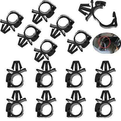 15 Pack Car Wire Loom Routing Clips OD 1/2" Push Mount Car Wire Loom Clips Fuel Line Retainer Bracket for GM Ford Jeep Boat Trailer UTV Lawn Mower Wrangler Sedan UTV Engine Fuel Hose Pipe Cable