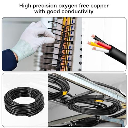 18 Gauge Wire 4 Conductor,18 AWG Electrical Wire Stranded PVC Cord Oxygen-Free Copper Cable,26FT 18/4 Core Pure Copper Flexible Cable Wire for LED Lamp Lighting Strips Automotive (18AWG-4C, 26FT)… - size: 26FT, style: 18AWG-4C