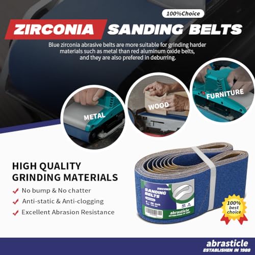 4" x 36" Zirconia Sanding Belts for Metal - 4 x 36 Inch Zirconia Metal Grinding Sand Paper, 8 PCS 40 Grits, Perfect for Knife Blade Sharpening, Metal Polishing, Derusting, Woodworking - size: 4" x 36" 40 Grit(8 pack)