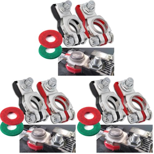 Battery Terminals for Nissan - Compatible for Nissan, Maxima, Rouge, Sentra, Murano,243407F000,24340-7F000, 243407F001, Positive and Negative,Plastic Cove (Pack of 3) - size: nissan 0 (Pack of 3)