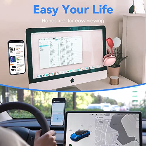 CloudValley Magnetic Laptop Phone Holder with MagSafe iOS 16 macOS Ventura - color: Silver