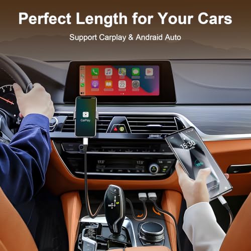 USB to USB C Cable 3FT, 2-Pack USB A to USB C Fast Charging Cord Braided, 3 FT USB to USBC Charger Cable for CarPlay, iPhone 17/16/15 Pro Max, Galaxy S26/S25, iPad Pro/Air - size: 3 FT