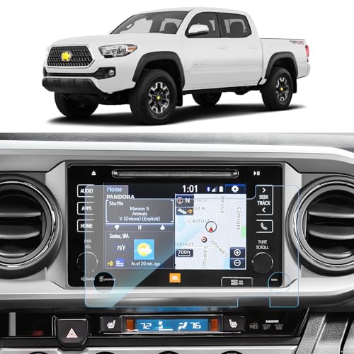 SKTU Screen Protector for 2016-2019 Toyota Tacoma Entune 7 Inch GPS Display Toyota Tacoma 2018 2019 Accessories Tempered Glass Anti Scratch HD Clear - color: 7-Inch for 2016-2019 Tacoma