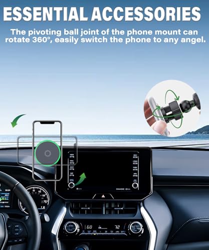 Car Phone Mount for Toyota Venza 2021 2022 2023 2024 8" Screen Accessories - size: fit for Toyota Venza 2021-2024 (8 Inch Screen)